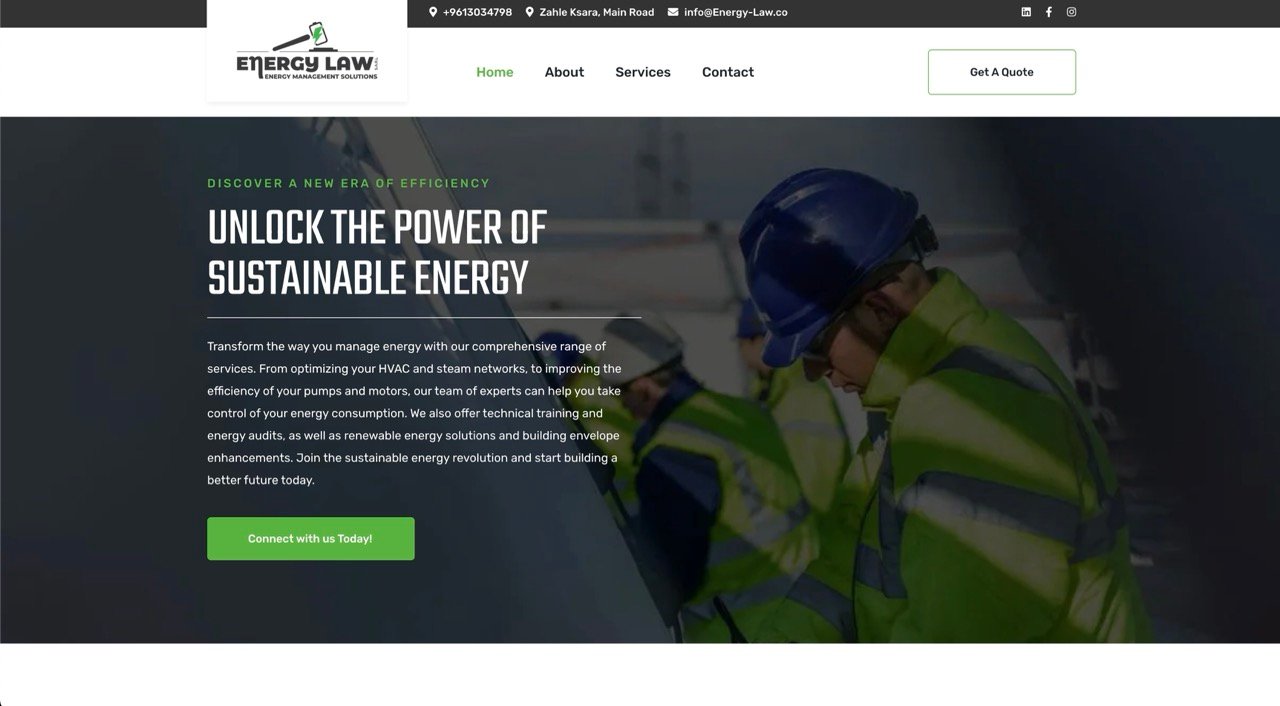 Energy Law Firm Website
